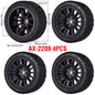 1/10 RC Wheels & Tires Set 12mm Hex On-Road Drift/Rally for Tamiya TT-02 Compatible Chassis