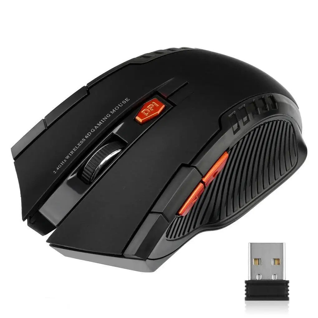 Wireless Mouse 1600DPI USB Optical Gaming Mice for PC Laptop Accessories