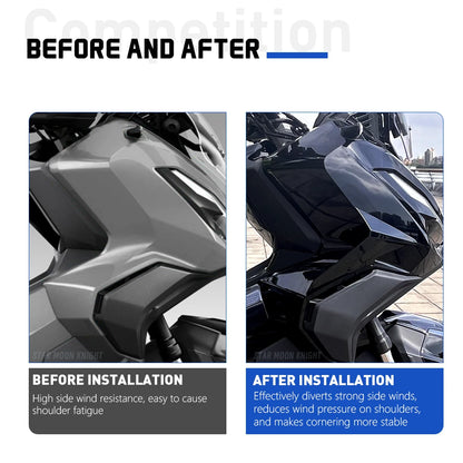 For Honda ADV350 Leg Fairing Wind Deflectors Side Windshield Guards 2022-2025