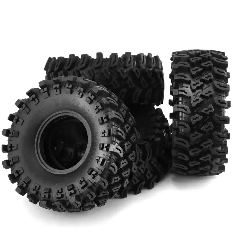 4Pcs 135mm Rubber Tire Wheel for 1/10 RC Crawler Car Axial SCX10 TRX4