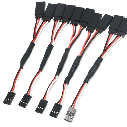 5PCS RC Servo Extension Lead Cable 500mm Futaba JR Male Female Wire