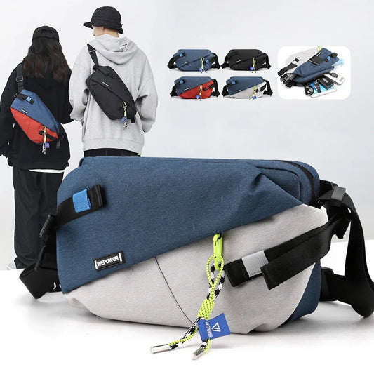 High Quality Nylon Panelled Waist Packs 2024 New Brand Unisex Chest Pack Casual Outdoor Travel Crossbody Bag Men Wasit Belt Bags-EXPROTAS