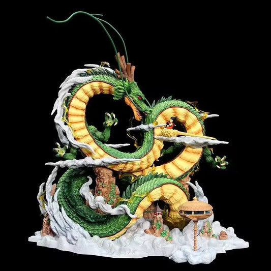 Anime Dragon Ball Z Shenron Figure with kid goku Figurine 22CM PVC Action figures Shenlong DBZ Collectible Model Statue Toys-EXPROTAS
