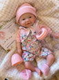 13 Inch Pascale Vivienne Silicone Reborn Girl Doll Open Mouth Full Body Painted