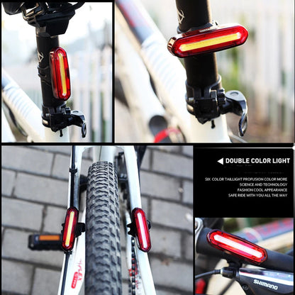 Bicycle Light LED Rear Tail Lamp Waterproof USB Rechargeable Bike Safety