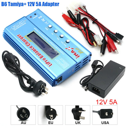 IMAX B6 80W Balance Digital Charger for Lipo NiMh RC Battery 12V 5A