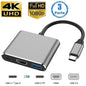 4K HDMI Adapter USB C Hub 8In1 with RJ45 SD TF Card Reader PD Charge
