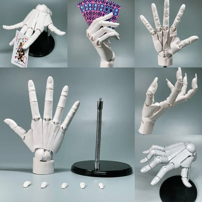 Articulated Hand Model for Drawing, Sketch Artist Painting Sculpture Finger Joint Figurine Figma Doll House Decor