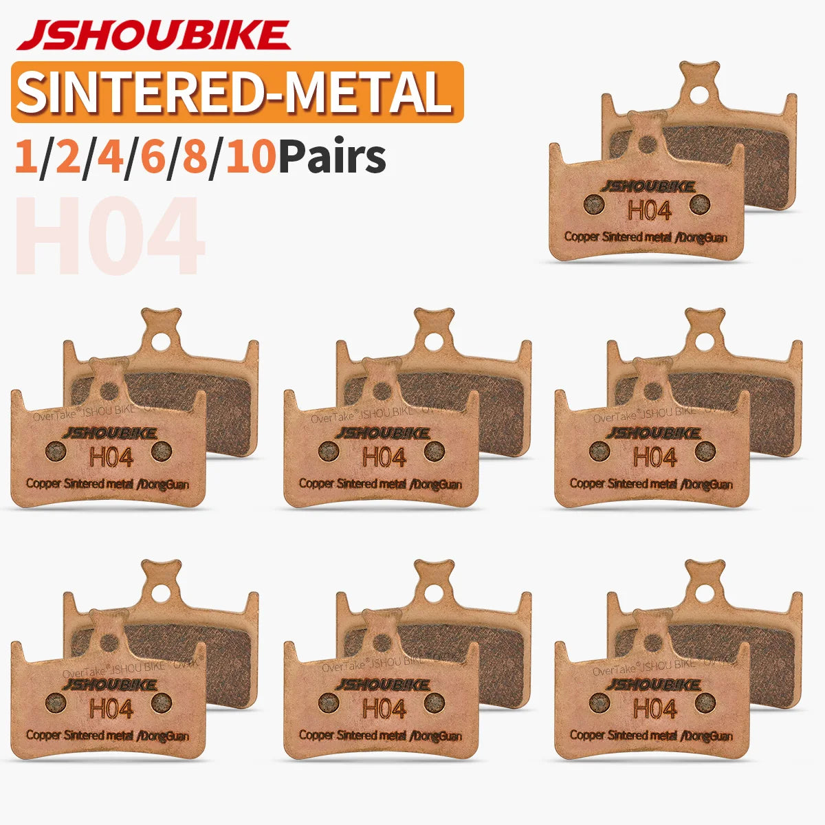 JSHOUBIKE Sintered Metal Brake Pads for Hope Tech 3 E4 Race Evo E4 Maxima