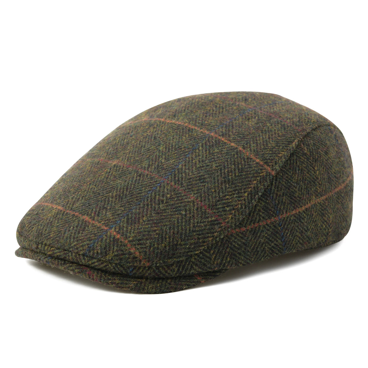 Men's Herringbone Newsboy Hat Wool Blend Flat Cap Gatsby Style