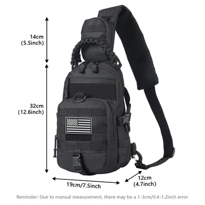Outdoor Chest Bag Adjustable Running Hiking Pack for Men/Women Sports
