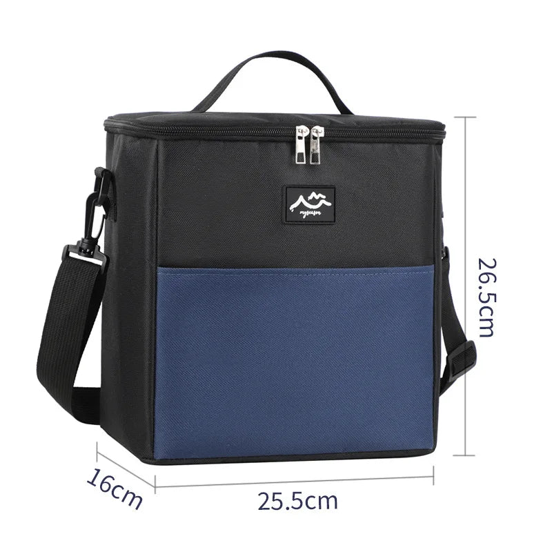 Aluminum Foil Insulated Lunch Bag Bento Pack for Meal and Ice Storage
