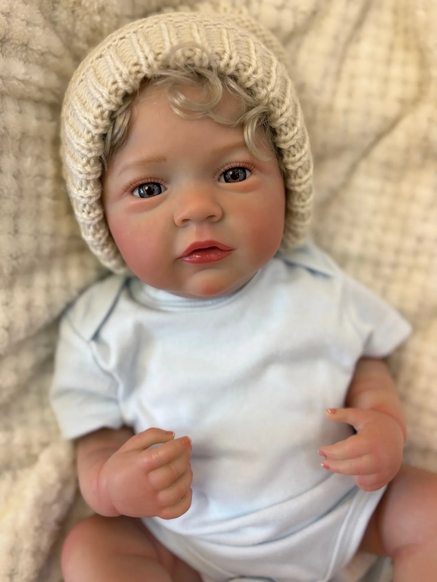 18 Inch Rooted Hair Reborn Baby Doll Boy Girl Washable Vinyl Body Bebe