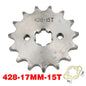 Chain 428# 17mm 20MM 10t 11T 12t 13T 14T 15t 16t 17T 18t 19T Motorcycle Sprocket