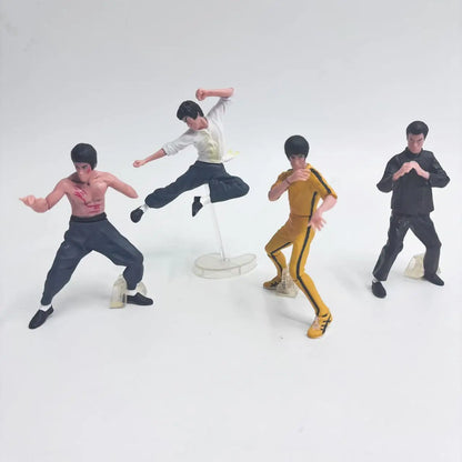 4pcs Chinese Kung Fu PVC Figure Set 10cm Collectible Models