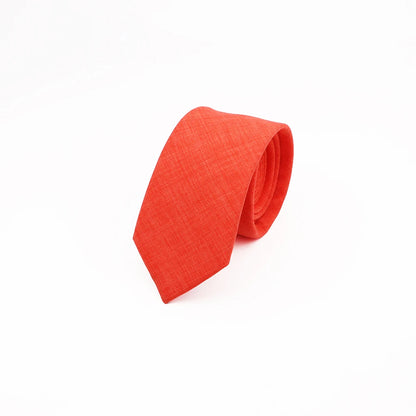 Mens Slim Solid Colour Tie 6.5cm Wedding Party Classic Necktie