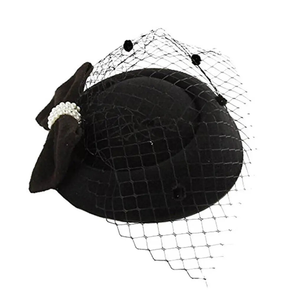 Flowers Feather Mesh Headwear Hat Party Accessory 1pc 27cm Multi Colour