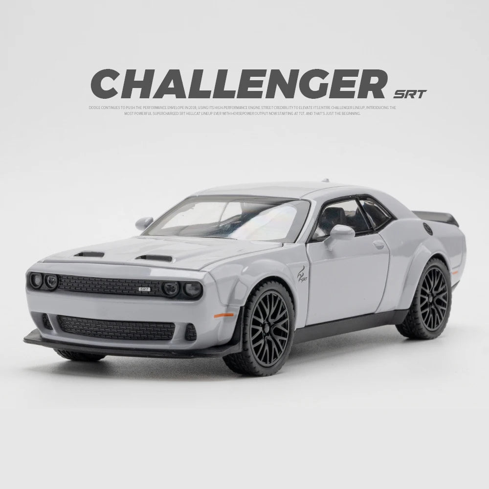 1:32 Simulation Dodge Challenger Helicat SRT Red Eye Alloy Cars Toy Diecasts Vehicles Metal Model Car Decoration Kids Gift Boy-EXPROTAS