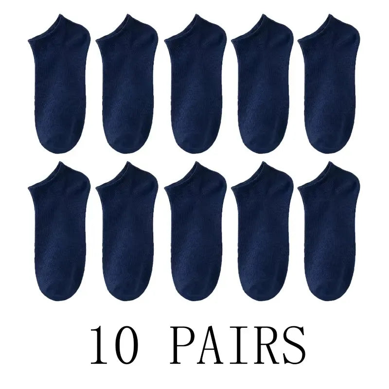 5/10-Pack Unisex Comfort-Fit Ankle Socks Lightweight Breathable Sports Wear
