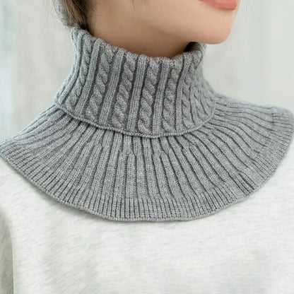 Fashion Warm Cover Cotton Turtleneck Collar for Women Neck Guard