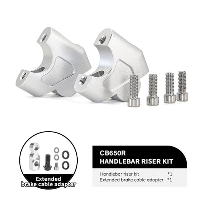 For Honda CB650R Handlebar Riser Clamp Adapter Height Lift Mount 2019-2025