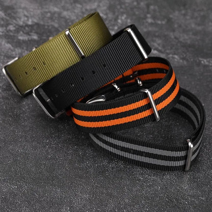 Nato Watch Strap Nylon Band 18mm 20mm 22mm Military Diver Wristwatch