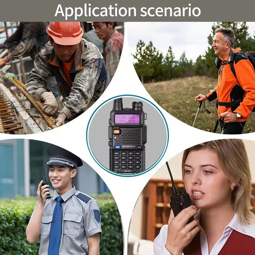 4PCS Baofeng UV-5R Two Way Radio Walkie Talkie Long Range 10KM 5W