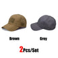 2Pcs Camouflage Baseball Cap Breathable Sun Hat Outdoor Hunting Fishing
