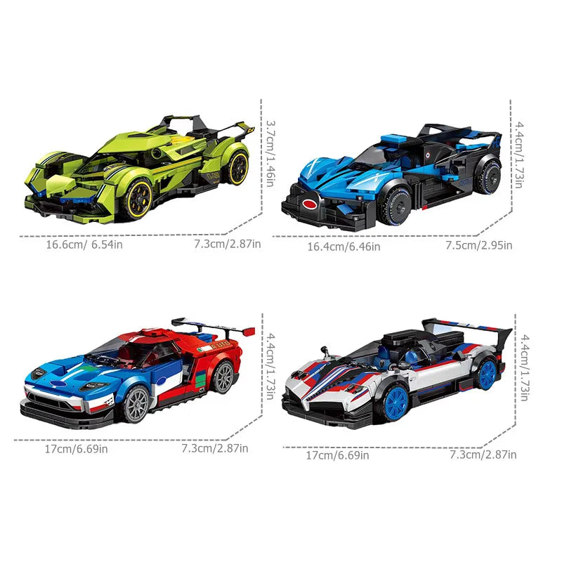 SEMBO Famous Car Series Sports Car Building Blocks Racing Vehicle Model Toy Gift