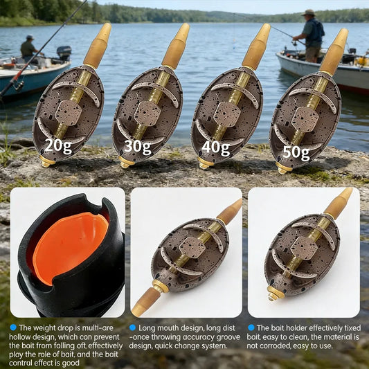 Carp Fishing Method Feeder Kit Quick Release Mould Zinc Alloy Weights Rig Set