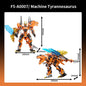 Mecha Series 2-in-1 Dinosaur Building Blocks Tyrannosaurus Rex Model