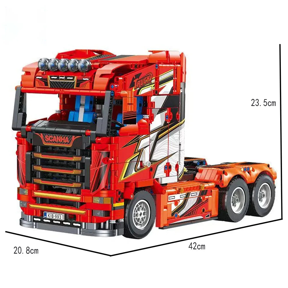 Technic JJ9070 MOC Building Block bricks model toy Sca Tractor Truck gifts collect Christmas 1708pcs-EXPROTAS