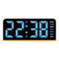 Mood Light Digital Alarm Clock USB LED Snooze Temperature Display 12/24H