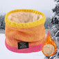 Winter Knitted Scarf Women Neck Warm Cashmere Snood Soft Wool Wrap