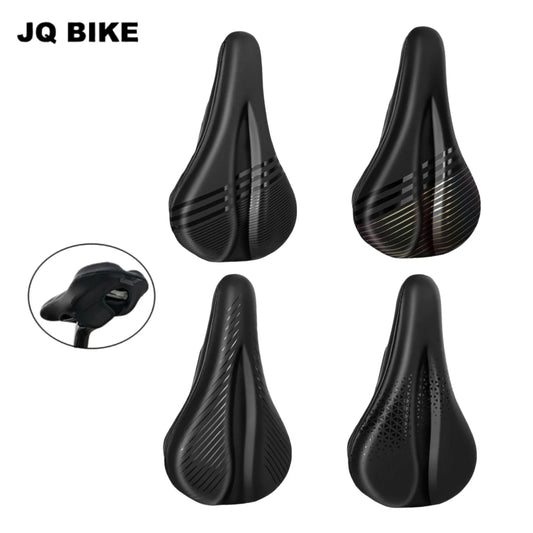 Gel Padded Bicycle Seat Cover PU Surface Comfort Saddle Cushion for Men Women