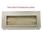 Hot Tent Stove Glass Side Window with Chimney Cap Camping Accessories Equipment