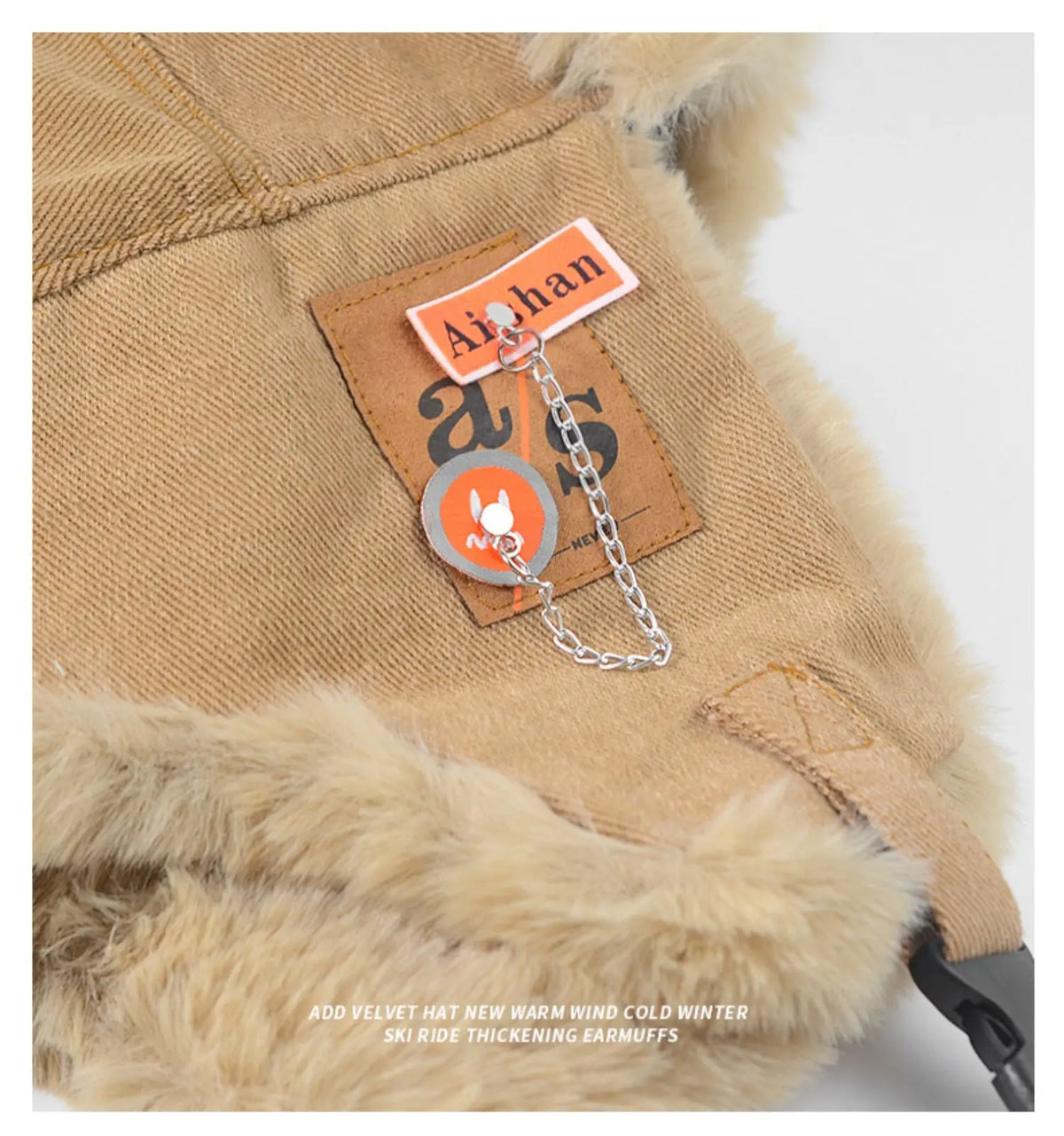 Ushanka Fur Hat Winter Cap Warm Earflap Trapper Ski Bomber Hats for Men Women