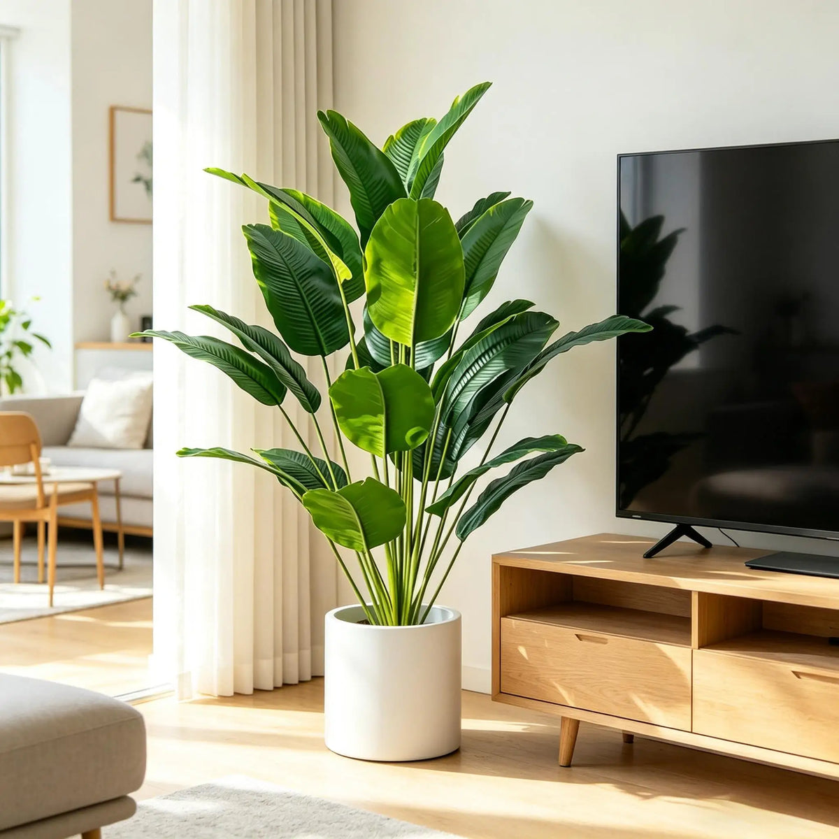Large Artificial Tree Tropical Fake Palm Plant 67-112cm Home Decor