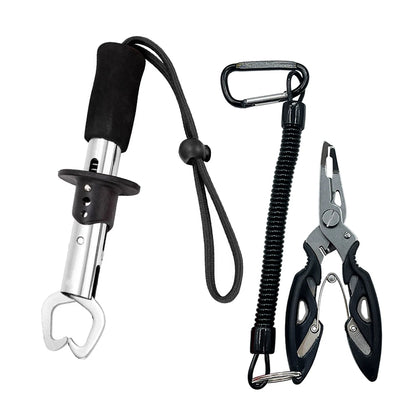 Stainless Steel Pliers Fish Controller 21/17cm Lure Lip Grabber Fishing