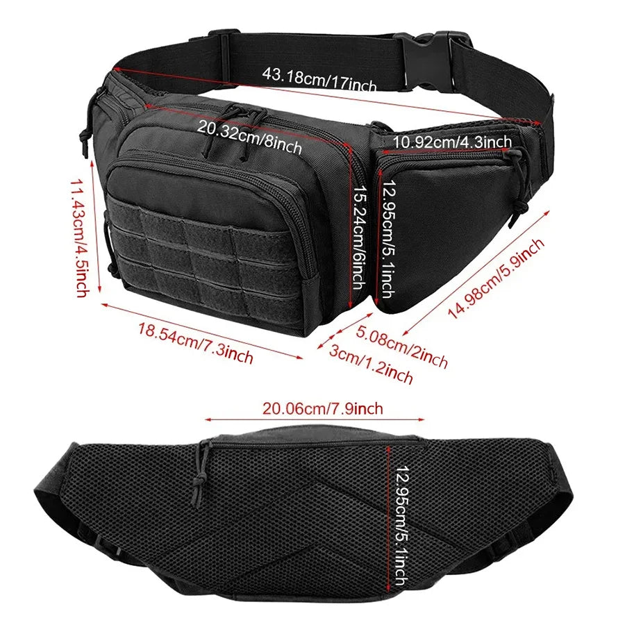 Outdoor Waist Attachment Bag for Sports Storage and Accessories