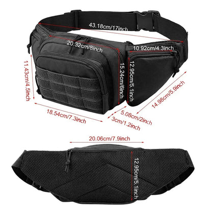 Outdoor Waist Attachment Bag for Sports Storage and Accessories