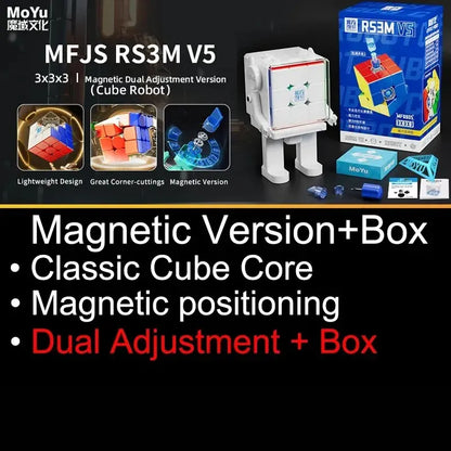 MoYu RS3M V5 3x3 Magnetic Speed Cube 2023 Puzzle Toy Cubo Magico