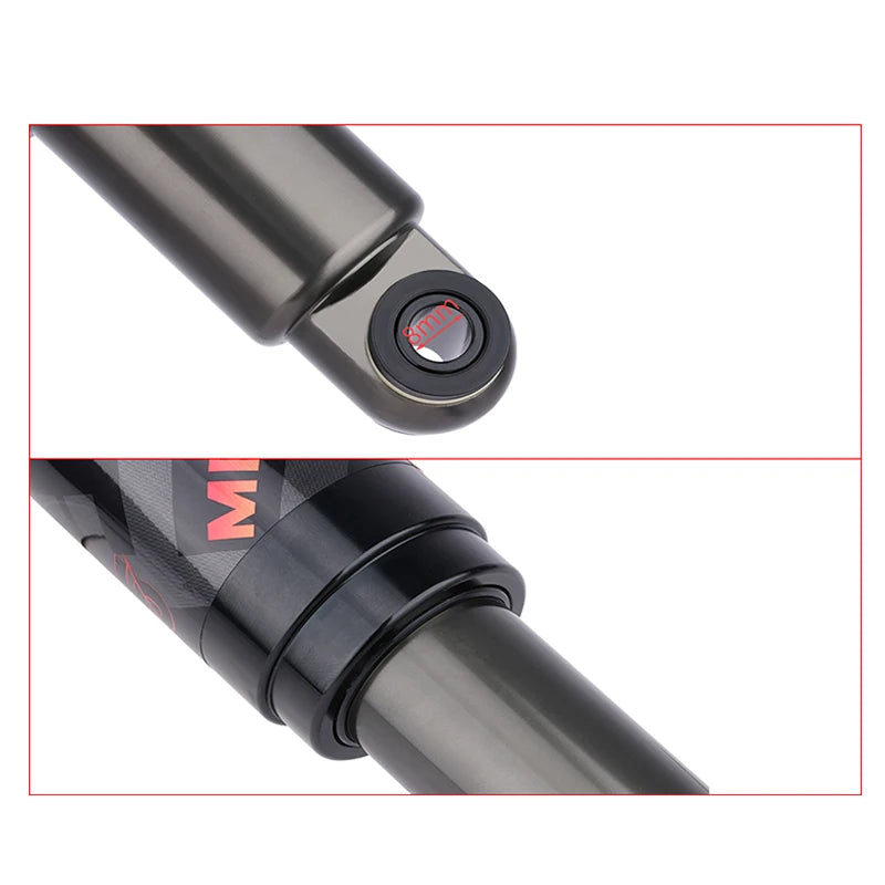 MEROCA Mountain Bike Air Shock Absorber 125mm/150mm/165mm/190mm/200mm Scooter Alloy MTB Folding Bicycle Rear Shock Cycling Parts-EXPROTAS