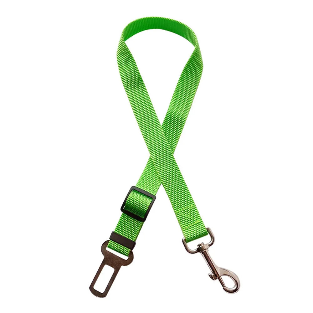 Adjustable Dog Car Seat Belt Harness Travel Safety Elastic Restraint Strap