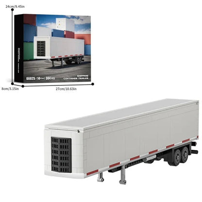 421PCS European Truck Head Building Blocks Connectable Container Trailer Model Bricks Educational DIY Toys For Children's Gifts-EXPROTAS
