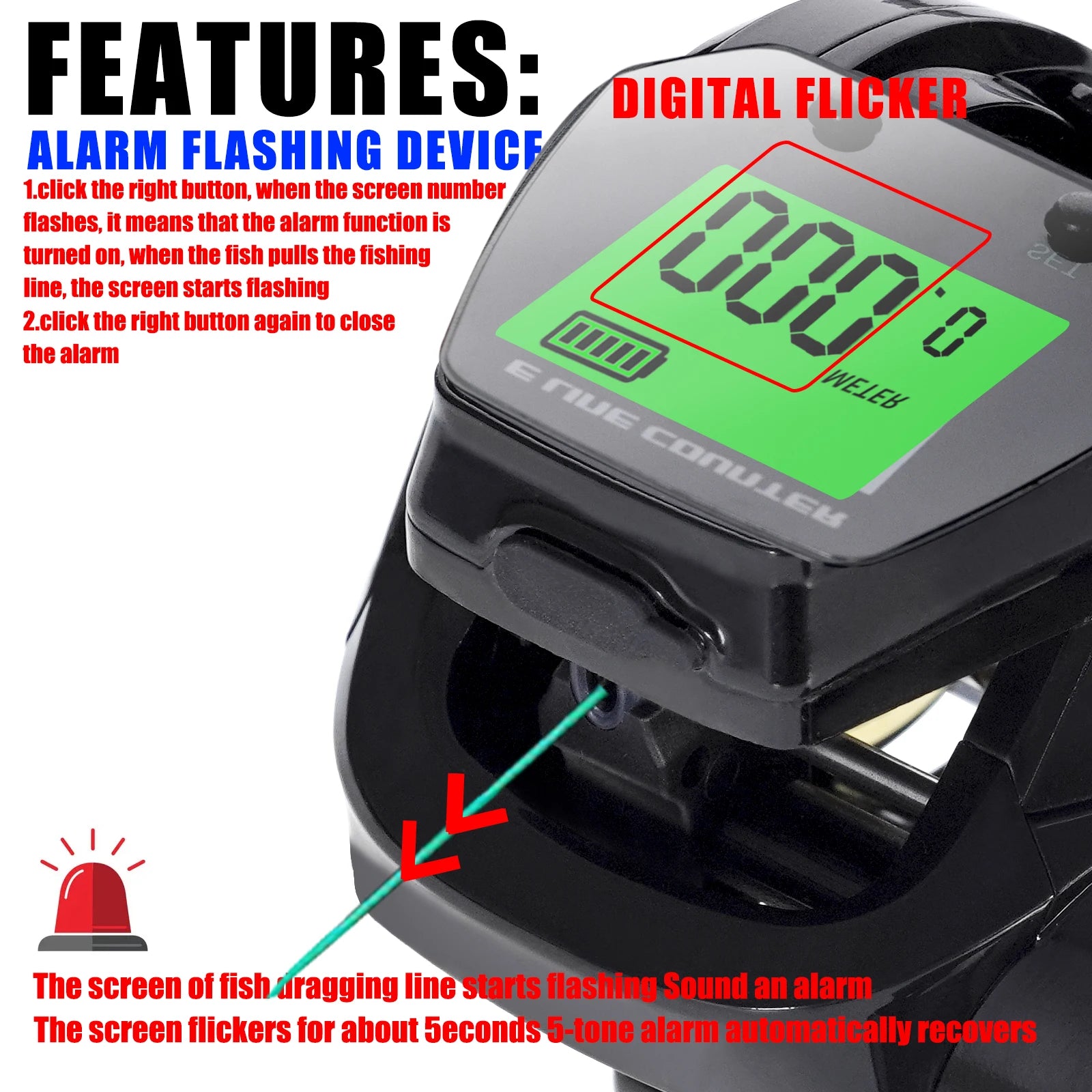 SAMOLLA Baitcasting Fishing Reel Electronic Big Led Screen High Speed 7.2:1 10kg Saltwater Waterproof Cast Drum Wheel Casting-EXPROTAS
