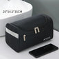 Leather Toiletry Bag Men Women Dopp Travel Hanging Large Cosmetic Wash Bags