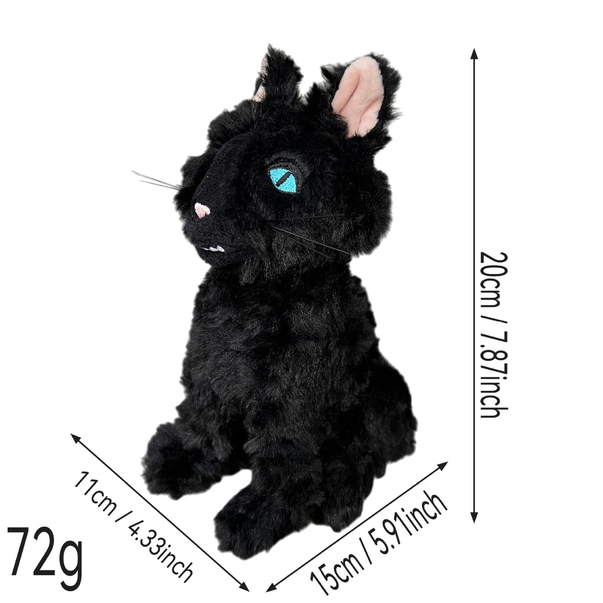 Coraline Plush Doll 28cm Soft Kawaii Figure Toy Cute Birthday Gift