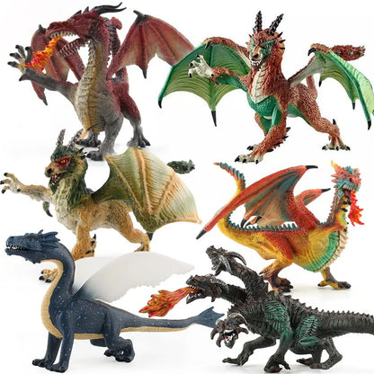 Realistic Western Mythology Dragon Action Figure for Kids Gift Toy