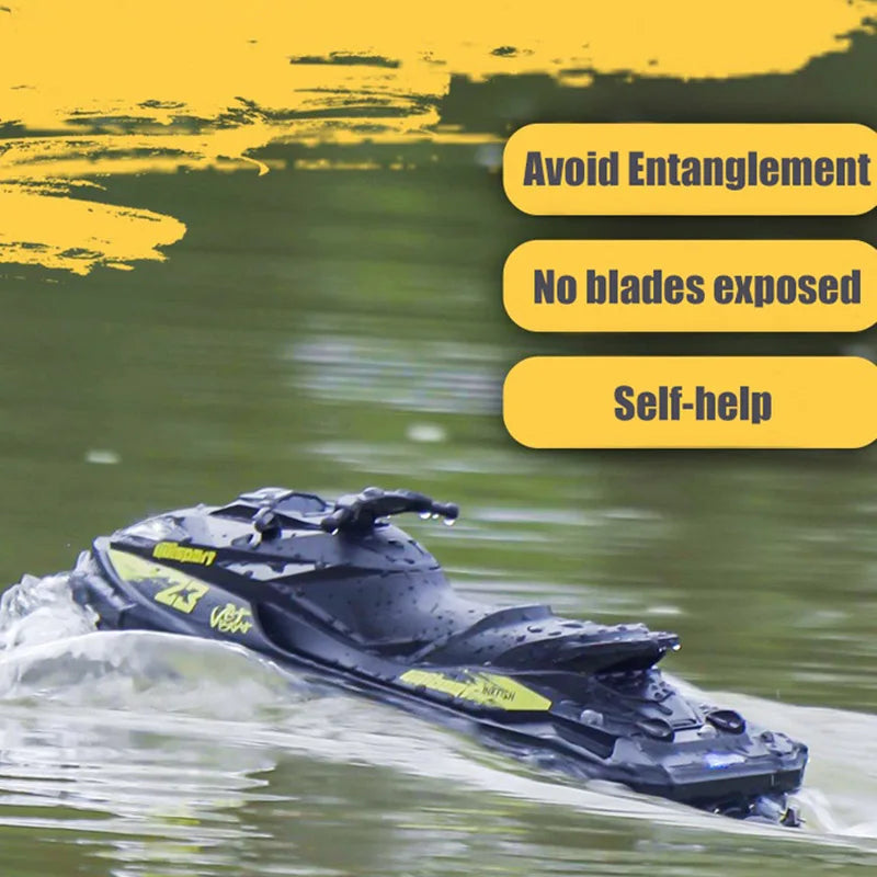 UDI023 RC Speedboat 2.4G Jet Spray RC Boat Remote Control Ship Waterproof Self-Righting LED Lights RTR High-Speed Models Toys-EXPROTAS